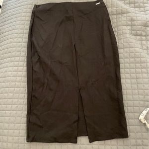 Theory Front Slit Midi Skirt